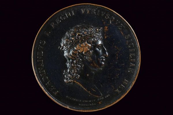 Medaglia per la morte di Ferdinando I (1816-25)  - Asta Medaglie, Ordini e Decorazioni - Associazione Nazionale - Case d'Asta italiane