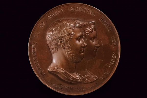 Medaglia per la nascita del Duca di Calabria Francesco di Borbone, Ferdinando II (1830-59)  - Asta Medaglie, Ordini e Decorazioni - Associazione Nazionale - Case d'Asta italiane