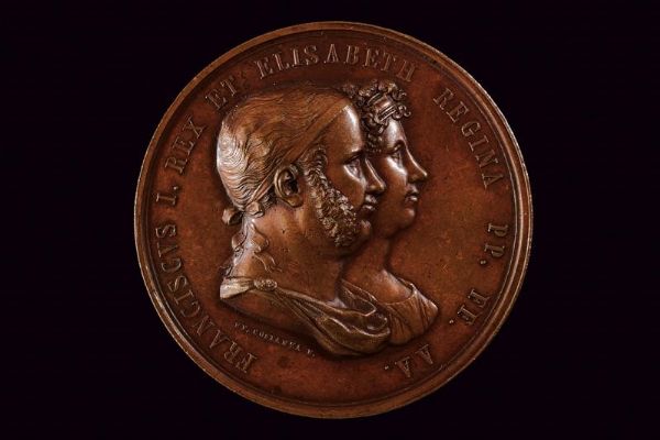 Medaglia Francesco I delle Due Sicilie (1825 - 1830) in bronzo  - Asta Medaglie, Ordini e Decorazioni - Associazione Nazionale - Case d'Asta italiane