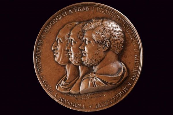 Medaglia per il compimento della basilica di San Francesco di Paola, Ferdinando II (1830-59)  - Asta Medaglie, Ordini e Decorazioni - Associazione Nazionale - Case d'Asta italiane