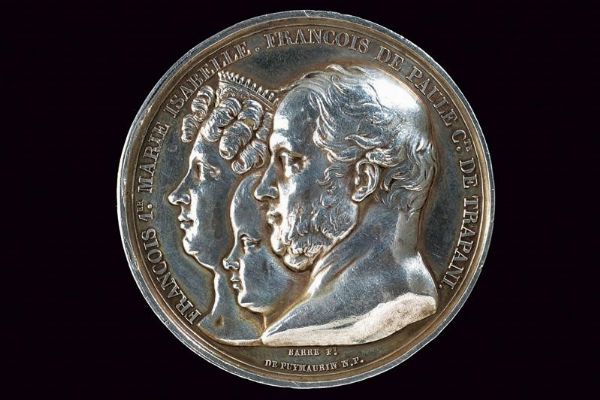 Medaglia per il convegno di Grenoble e riunione di undici membri della famiglia dei Borbone  - Asta Medaglie, Ordini e Decorazioni - Associazione Nazionale - Case d'Asta italiane