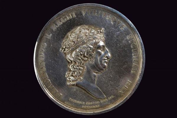 Medaglia per la morte di Ferdinando I (1816-25)  - Asta Medaglie, Ordini e Decorazioni - Associazione Nazionale - Case d'Asta italiane