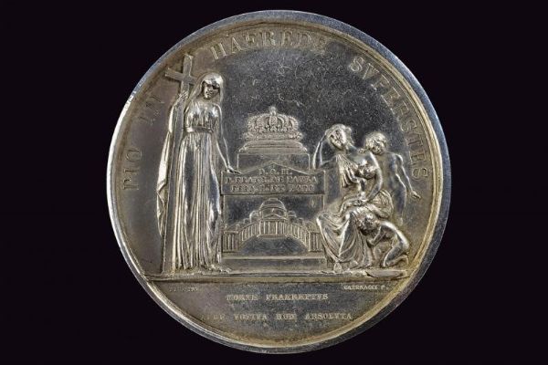 Medaglia per la morte di Ferdinando I (1816-25)  - Asta Medaglie, Ordini e Decorazioni - Associazione Nazionale - Case d'Asta italiane