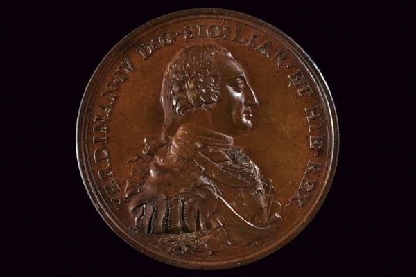 Medaglia per la restaurazione al trono di Ferdinando IV (1759-1806)  - Asta Medaglie, Ordini e Decorazioni - Associazione Nazionale - Case d'Asta italiane