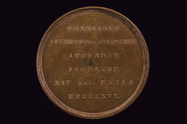 Medaglia Ferdinando IV (1759 - 1816) in bronzo  - Asta Medaglie, Ordini e Decorazioni - Associazione Nazionale - Case d'Asta italiane