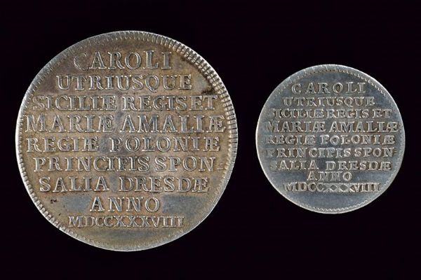 Medaglia Carlo di Borbone (1734-1759) in argento  - Asta Medaglie, Ordini e Decorazioni - Associazione Nazionale - Case d'Asta italiane