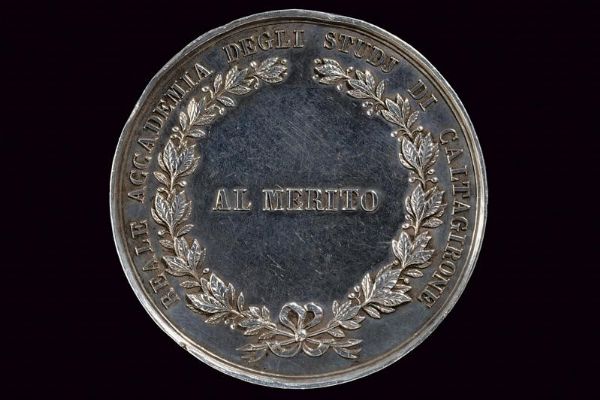 Medaglia Ferdinando II (1830-1859) in argento  - Asta Medaglie, Ordini e Decorazioni - Associazione Nazionale - Case d'Asta italiane