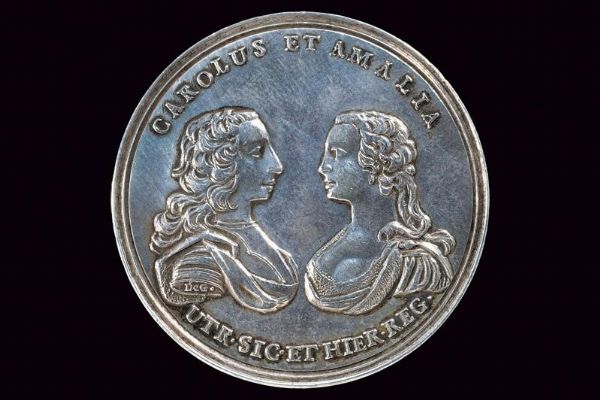 Medaglia Carlo di Borbone (1735-1759) in argento  - Asta Medaglie, Ordini e Decorazioni - Associazione Nazionale - Case d'Asta italiane