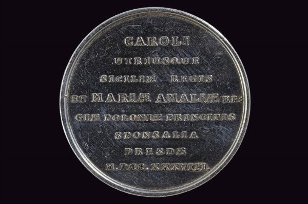 Medaglia Carlo di Borbone (1734-1759) in argento  - Asta Medaglie, Ordini e Decorazioni - Associazione Nazionale - Case d'Asta italiane