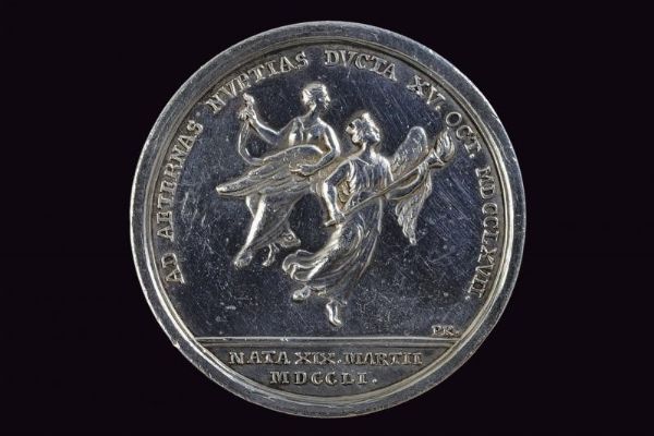 Medaglia Ferdinando IV (1759 - 1816) in argento  - Asta Medaglie, Ordini e Decorazioni - Associazione Nazionale - Case d'Asta italiane