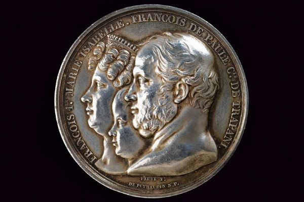 Medaglia per la visita dei reali di Napoli alla zecca di Parigi, Francesco I (1825-30)  - Asta Medaglie, Ordini e Decorazioni - Associazione Nazionale - Case d'Asta italiane