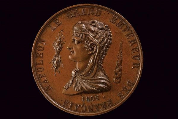 Medaglia campagne 1806, Napoleone (1804-15)  - Asta Medaglie, Ordini e Decorazioni - Associazione Nazionale - Case d'Asta italiane