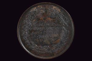 Medaglia Francesco IV d'Este (1814-1846) in bronzo  - Asta Medaglie, Ordini e Decorazioni - Associazione Nazionale - Case d'Asta italiane