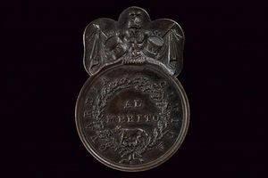 Medaglia Gregorio XVI (1831 - 1846) al merito militare in bronzo  - Asta Medaglie, Ordini e Decorazioni - Associazione Nazionale - Case d'Asta italiane