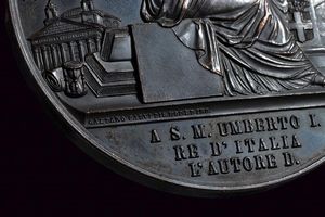 Medaglia per il 50°anniversario della fondazione dell'ordine civile di Savoia  - Asta Medaglie, Ordini e Decorazioni - Associazione Nazionale - Case d'Asta italiane