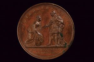 Medaglia Vittorio Emanuele I (1802 - 1821) in bronzo  - Asta Medaglie, Ordini e Decorazioni - Associazione Nazionale - Case d'Asta italiane