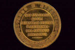 Medaglia commemorativa del III congresso degli scienziati Italiani (1841)  - Asta Medaglie, Ordini e Decorazioni - Associazione Nazionale - Case d'Asta italiane