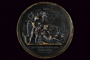 Medaglia Francesco V D'Este (1819-1875) in bronzo  - Asta Medaglie, Ordini e Decorazioni - Associazione Nazionale - Case d'Asta italiane