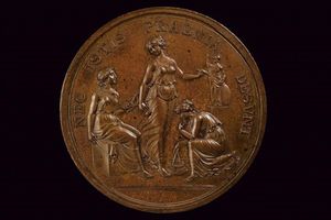 Medaglia Ferdinando I di Borbone (1816-1825) in bronzo  - Asta Medaglie, Ordini e Decorazioni - Associazione Nazionale - Case d'Asta italiane