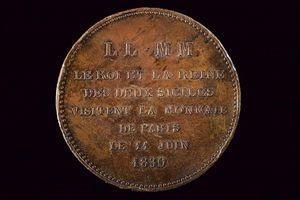 Medaglia per la seconda visita dei reali alla zecca di Parigi, Francesco I (1825-30)  - Asta Medaglie, Ordini e Decorazioni - Associazione Nazionale - Case d'Asta italiane