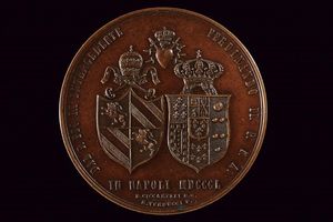 Medaglia per l'incoronazione della vergine addolorata, Ferdinando II (1830-59)  - Asta Medaglie, Ordini e Decorazioni - Associazione Nazionale - Case d'Asta italiane