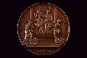 Medaglia Francesco I delle Due Sicilie (1825 - 1830) in bronzo  - Asta Medaglie, Ordini e Decorazioni - Associazione Nazionale - Case d'Asta italiane