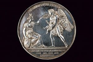 Medaglia per la nascita del Duca di Calabria Francesco di Borbone, Ferdinando II (1830-59)  - Asta Medaglie, Ordini e Decorazioni - Associazione Nazionale - Case d'Asta italiane