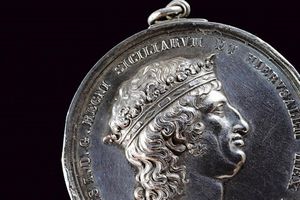 Medaglia Ferdinando I di Borbone (1816-1825) in argento  - Asta Medaglie, Ordini e Decorazioni - Associazione Nazionale - Case d'Asta italiane