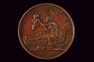 Medaglia per la nascita del conte di Chambord, Luigi XVIII (1814-24)  - Asta Medaglie, Ordini e Decorazioni - Associazione Nazionale - Case d'Asta italiane