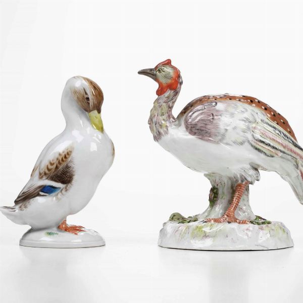 Figura di papera.<BR>Meissen, XX secolo.  - Asta Ceramiche - Associazione Nazionale - Case d'Asta italiane