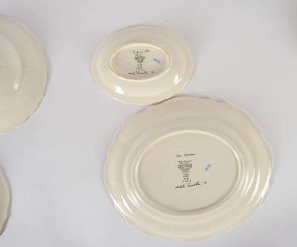 MICHELE CASCELLA : Parte di servizio da tavola.<BR>Laveno, Societ Ceramica Italiana, 1950 circa.<BR>Design di Michele Cascella (Ortona (CH) 1892-Milano 1989).  - Asta Ceramiche - Associazione Nazionale - Case d'Asta italiane