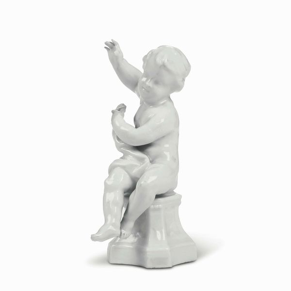 Figurina di putto.<BR>Vienna, Manifattura Imperiale, 1750 circa.  - Asta Ceramiche - Associazione Nazionale - Case d'Asta italiane