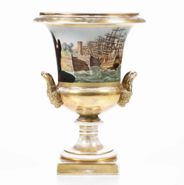 Vaso Medici, XIX secolo.  - Asta Ceramiche - Associazione Nazionale - Case d'Asta italiane