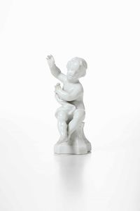 Figurina di putto.<BR>Vienna, Manifattura Imperiale, 1750 circa.  - Asta Ceramiche - Associazione Nazionale - Case d'Asta italiane