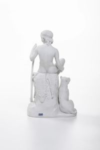 Scultura.<BR>Danimarca, Manifattura Royal Copenaghen, seconda met del XIX secolo.<BR>  - Asta Ceramiche - Associazione Nazionale - Case d'Asta italiane