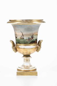 Vaso Medici, XIX secolo.  - Asta Ceramiche - Associazione Nazionale - Case d'Asta italiane