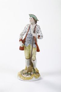 Due figurine. <BR>Veneto, XIX secolo.<BR><BR>  - Asta Ceramiche - Associazione Nazionale - Case d'Asta italiane