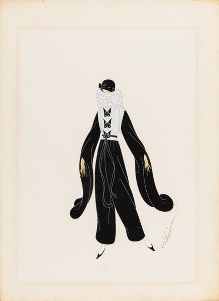 Erté (Romain de Tirtoff) : Pierrot  - Asta Ert e il Paris Music Hall - Associazione Nazionale - Case d'Asta italiane