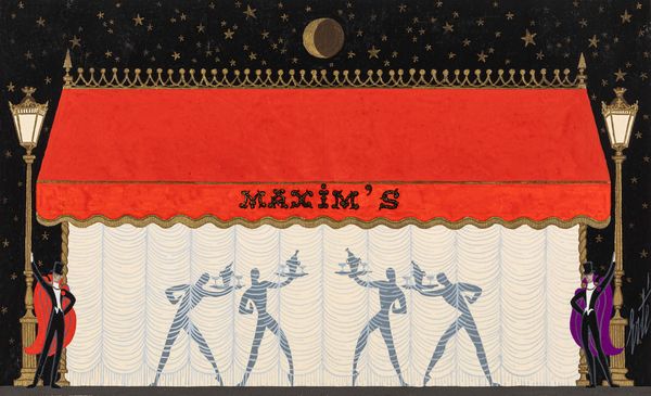 Erté (Romain de Tirtoff) : Maxim's  - Asta Ert e il Paris Music Hall - Associazione Nazionale - Case d'Asta italiane