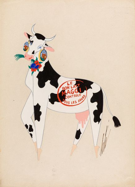 Erté (Romain de Tirtoff) : La Vache  - Asta Ert e il Paris Music Hall - Associazione Nazionale - Case d'Asta italiane