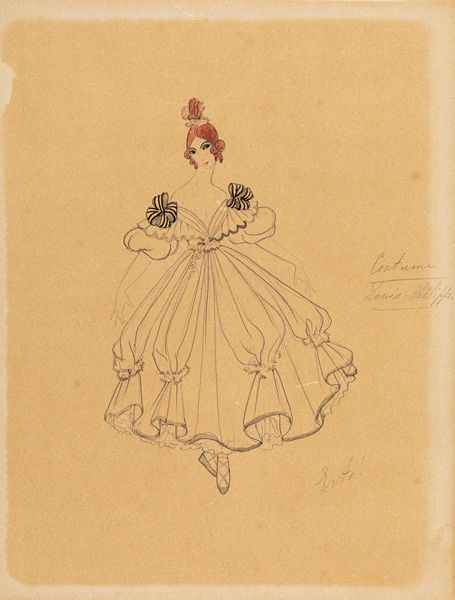 Erté (Romain de Tirtoff) : Costume Louis - Philippe  - Asta Ert e il Paris Music Hall - Associazione Nazionale - Case d'Asta italiane