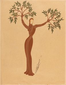 Erté (Romain de Tirtoff) - Les Fées de la Forêt