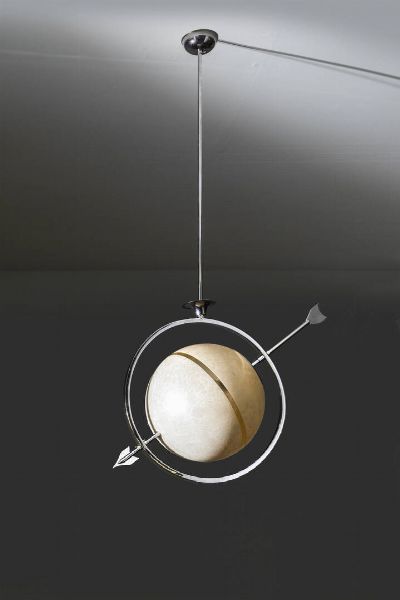 GIO PONTI  nello stile di : Lampada a sospensione mod. Saturno  - Asta Design  - Associazione Nazionale - Case d'Asta italiane