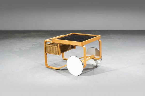 ALVAR AALTO : Carrello mod. 900  - Asta Design  - Associazione Nazionale - Case d'Asta italiane