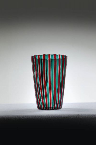 GIO PONTI Milano 1891 - 1979 : Vaso a canne  - Asta Design  - Associazione Nazionale - Case d'Asta italiane