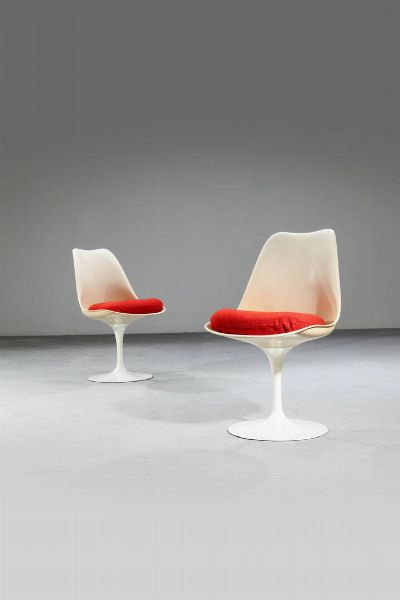 EERO SAARINEN : Coppia di poltrona mod. Tulip  - Asta Design  - Associazione Nazionale - Case d'Asta italiane