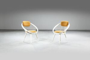 YNGVE EKSTROM - Coppia di poltrone mod. Circle Chair