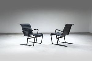 Marcel Breuer - Coppia di poltrone mod. Longe chair