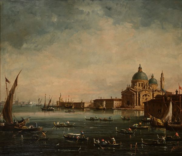 José Martorell Puigdomenech : Grande veduta di Santa Maria della Salute  - Asta Antiquariato: Arredi, Dipinti, Oggetti d'Arte, Arte Orientale. - Associazione Nazionale - Case d'Asta italiane