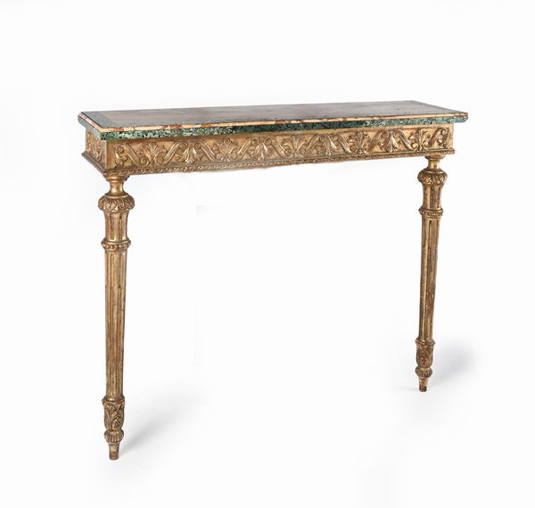 Console d'applique in legno dorato, inizi del XX secolo  - Asta Antiquariato: Arredi, Dipinti, Oggetti d'Arte, Arte Orientale. - Associazione Nazionale - Case d'Asta italiane